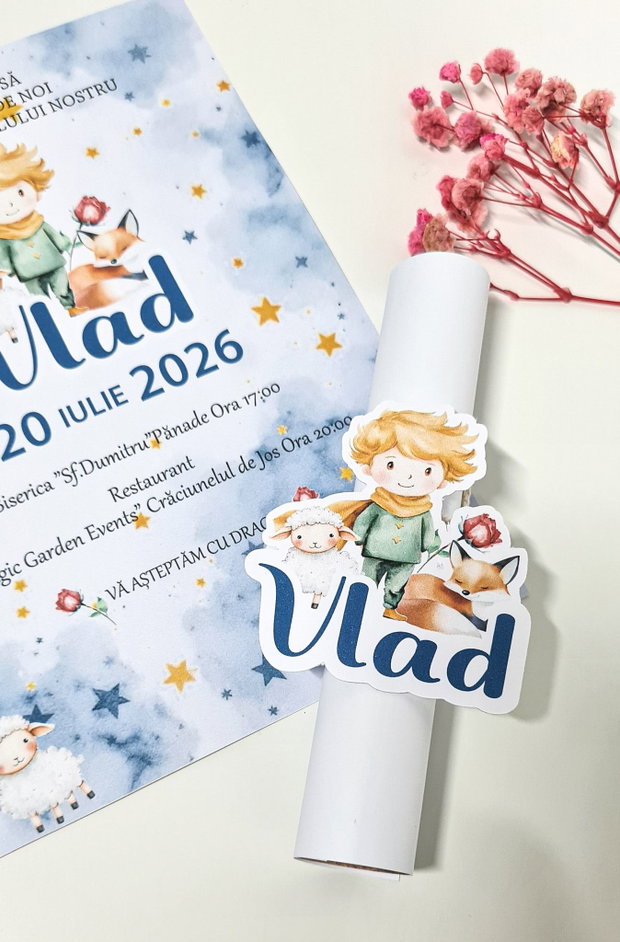 Invitatie papirus Micul Print