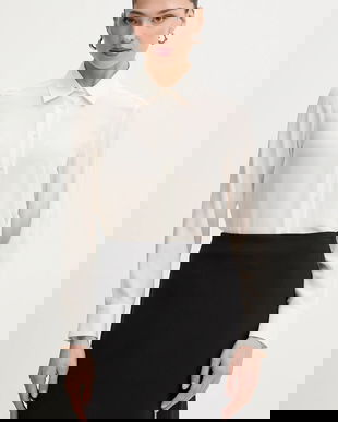 Weekend Max Mara cămașă de mătase CURVONE culoarea bej, cu guler clasic, regular, 2615111121600