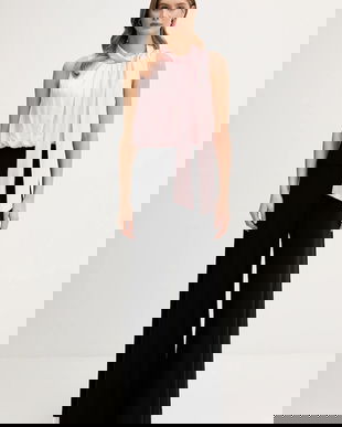 Joseph Ribkoff salopetă culoarea roz, cu decolteu rotund, 261725