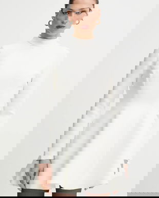 Bardot rochie culoarea bej, mini, evazați, 60238DB