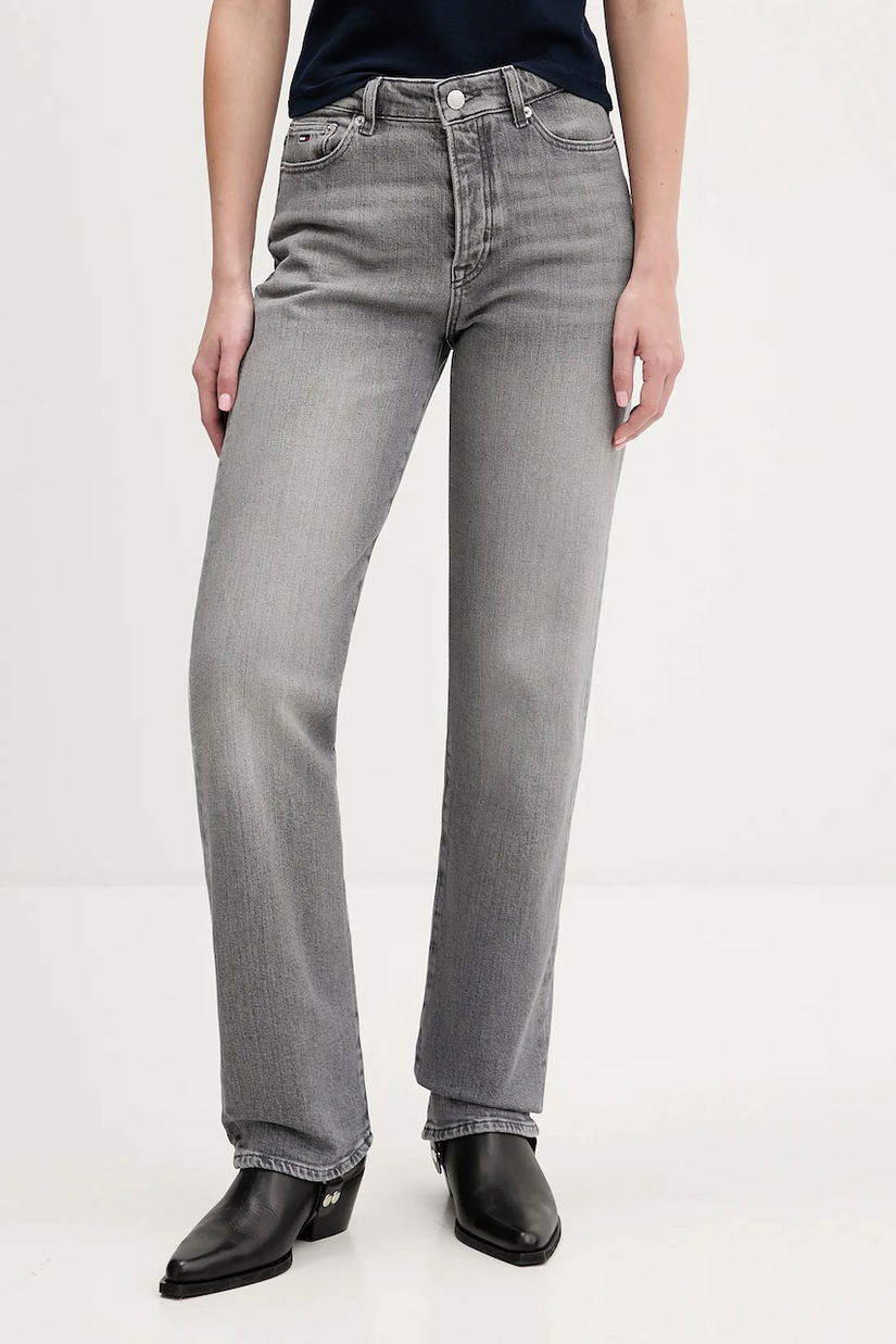 Tommy Jeans blugi culoarea gri, DW0DW22424