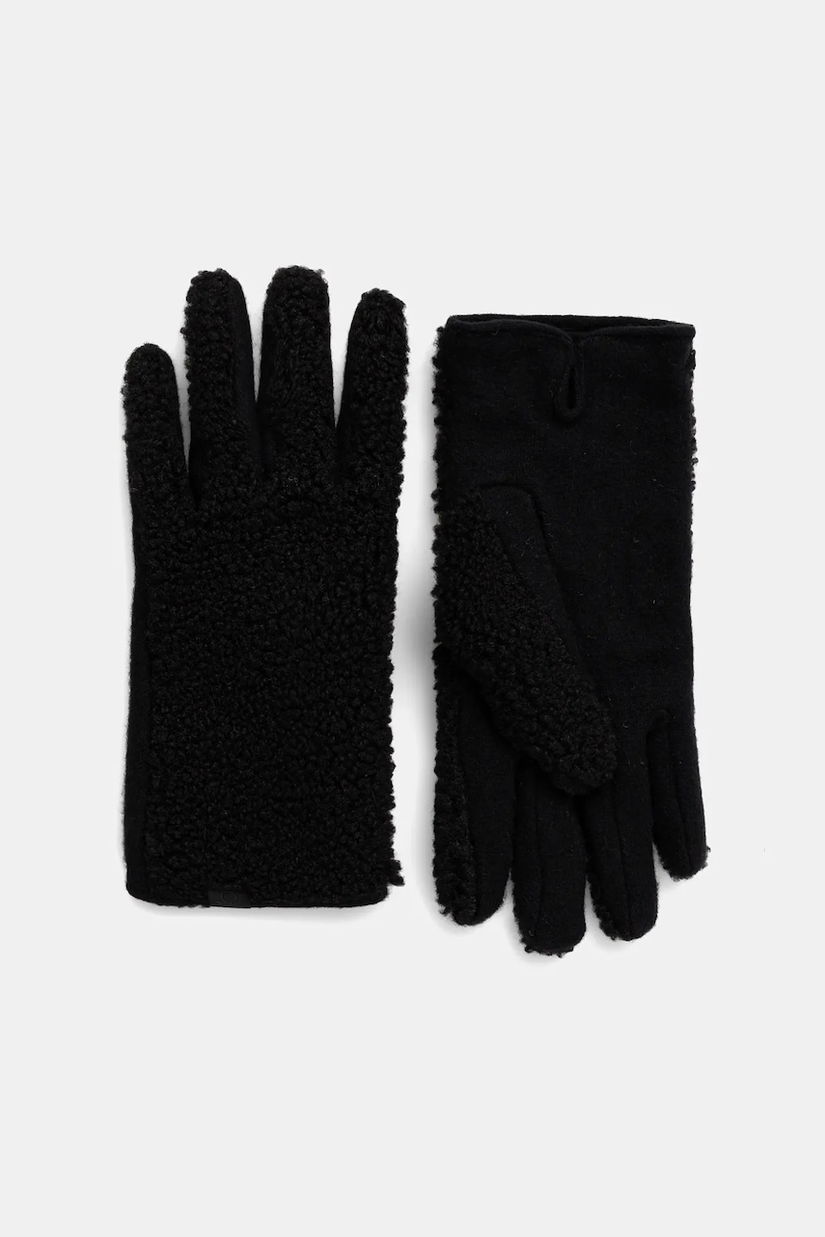 United Colors of Benetton mănuși cu lână culoarea negru, 69FWDG00E