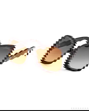 Tom Ford ochelari de soare culoarea maro, FT1222_6052F