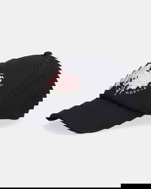 Weekend Max Mara șapcă de baseball din bumbac AGUFO culoarea negru, 2615571044600