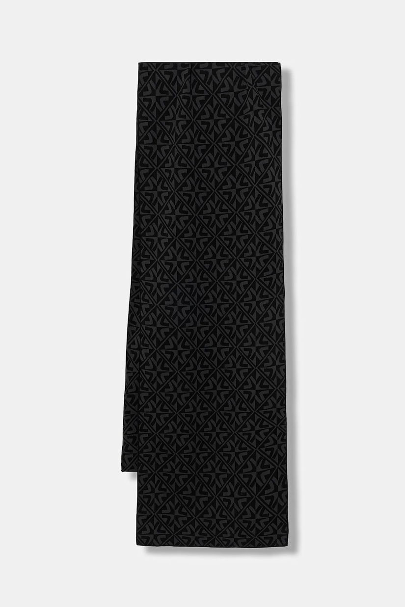 Newland fular SCARF culoarea negru, cu imprimeu, N54406.167