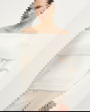 Morgan pulover culoarea bej, MBOGO