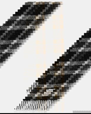 United Colors of Benetton eșarfă cu lână culoarea negru, 62QJDU027