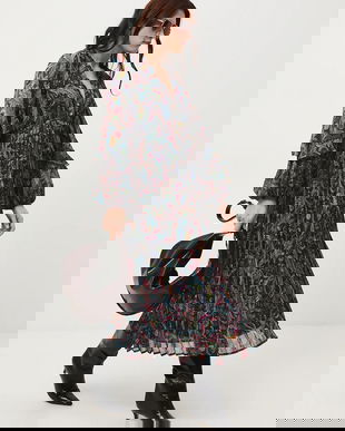 Medicine rochie midi, evazati