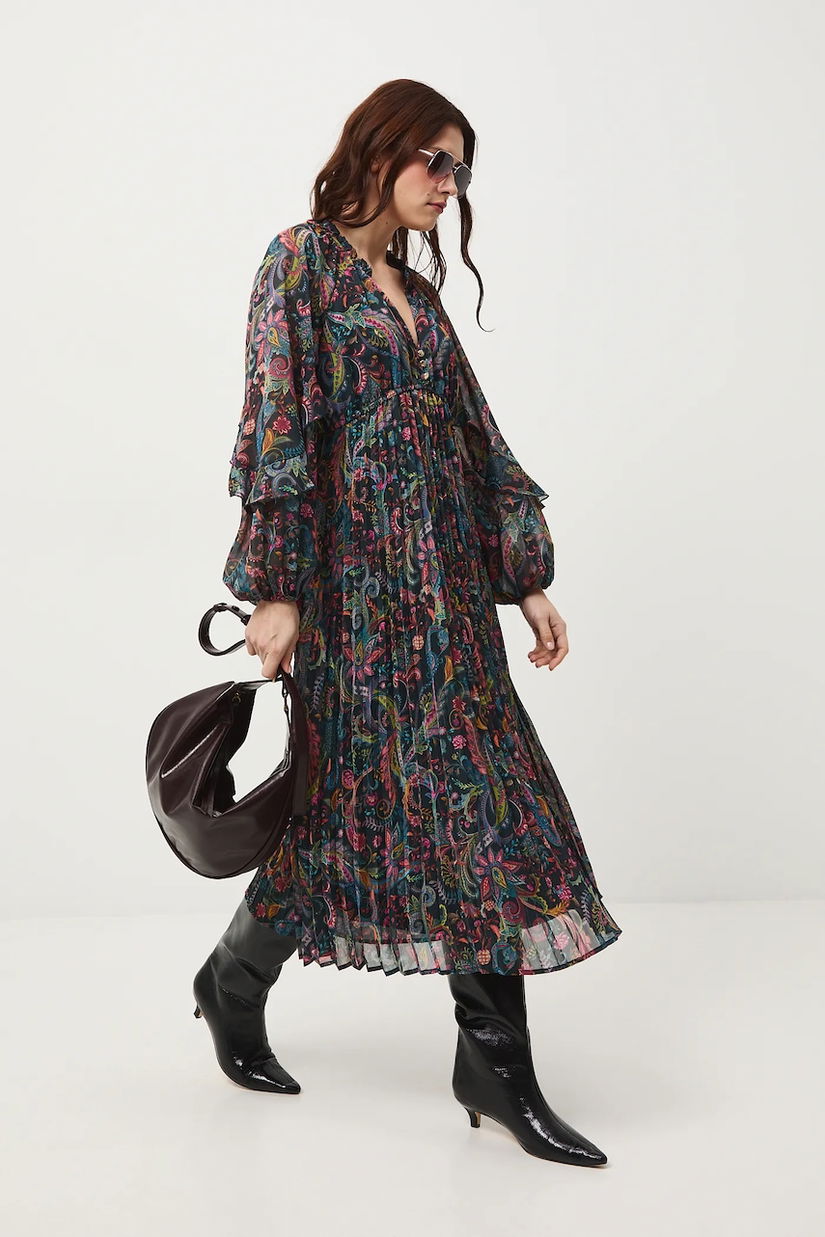 Medicine rochie midi, evazati