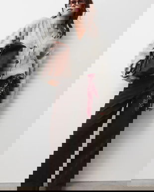 Medicine cardigan culoarea gri, călduros