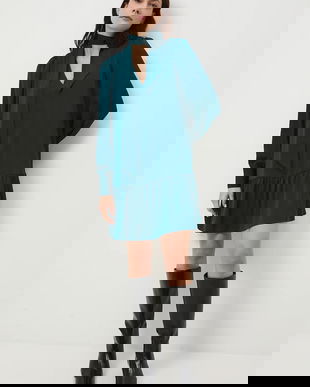 Medicine rochie culoarea verde, mini, oversize