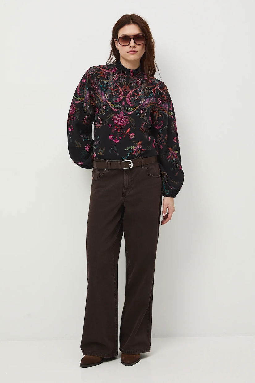 Medicine bluza culoarea negru, modelator