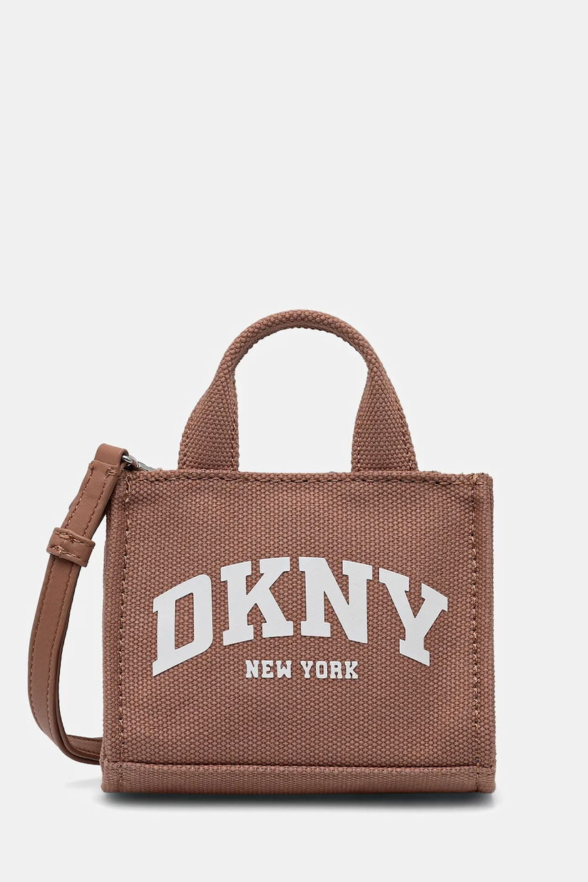 Dkny poșetă culoarea maro, R53AOM56