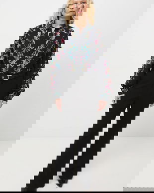 Medicine camasa culoarea negru, cu guler clasic, regular