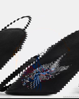 Medicine rucsac culoarea negru, mare, cu imprimeu