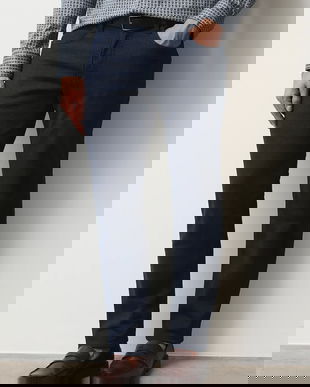 Medicine jeansi culoarea albastru marin