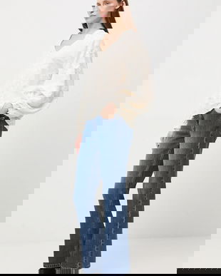 Medicine bluza din bumbac culoarea bej, cu imprimeu