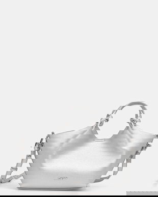 Dkny poșetă PAULA culoarea argintiu, R53BAM60