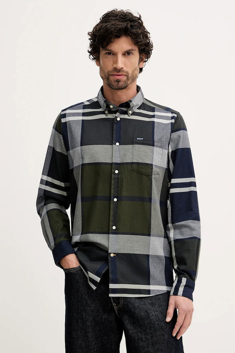 Barbour cămașă din bumbac DUNOON cu guler button-down, regular, MSH4980
