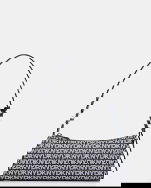 Dkny poșetă culoarea gri, R5235G57