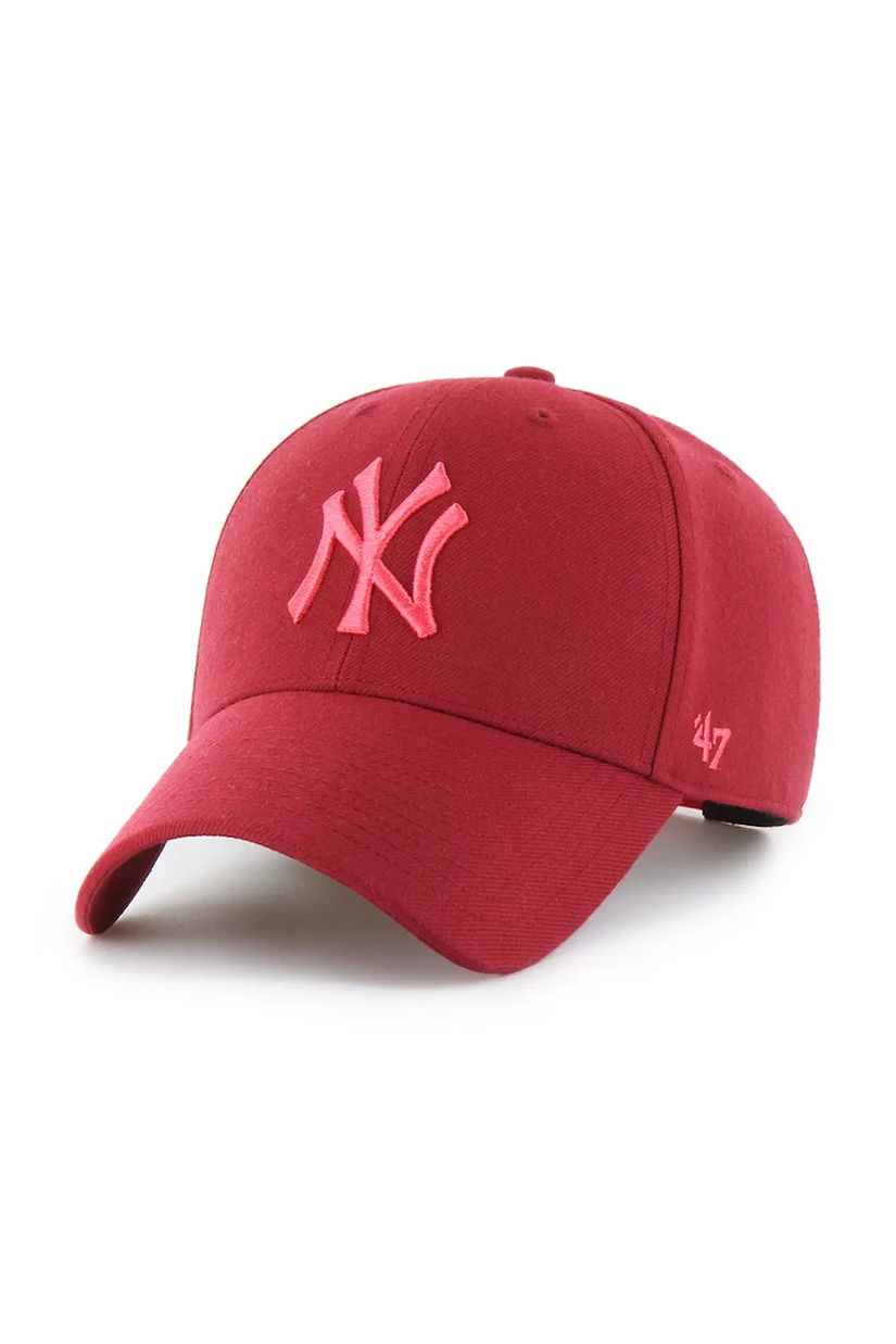 47 brand șapcă MLB New York Yankees culoarea portocaliu, uni, B-MVPSP17WBP-RZD