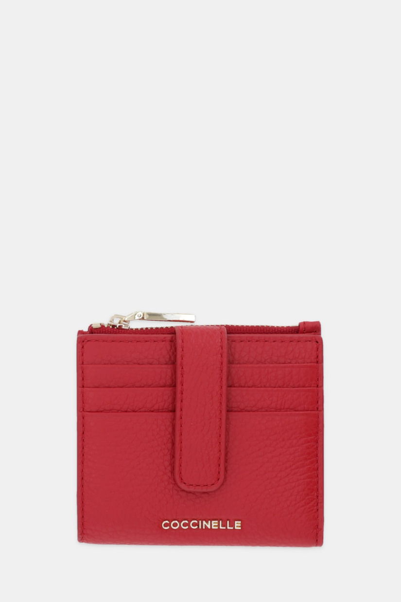 Coccinelle portofel de piele culoarea roșu, E2 MW5 11 F7 01
