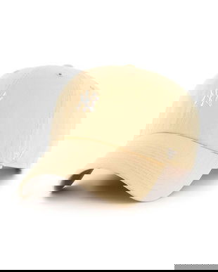 47 brand șapcă de baseball din bumbac MLB New York Yankees culoarea portocaliu, cu imprimeu, B-BSRNR17GWS-AF