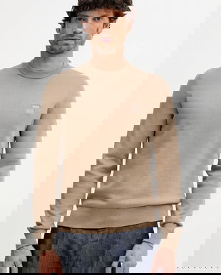 BOSS Orange pulover din amestec de lână Kanovano_S culoarea bleumarin, light, 50527583