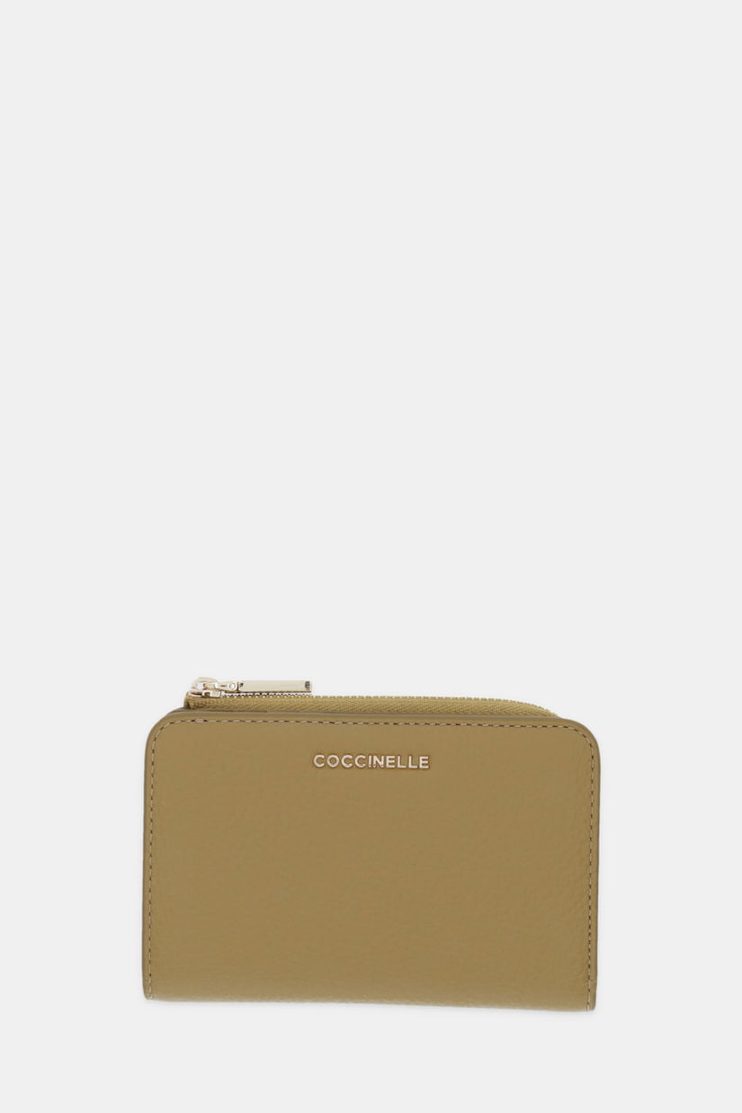 Coccinelle portofel de piele culoarea maro, E2 MW5 11 D1 01