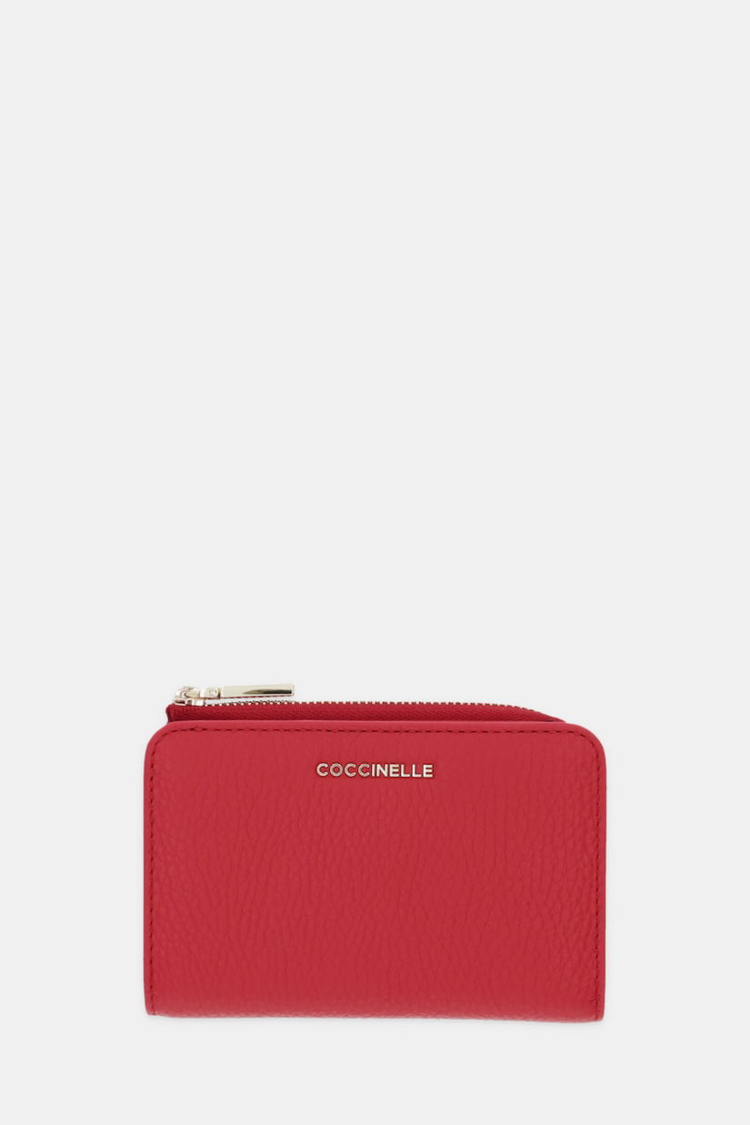 Coccinelle portofel de piele culoarea maro, E2 MW5 11 D1 01