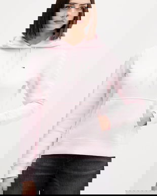 Tommy Jeans bluză culoarea verde, cu glugă, uni, DW0DW19958