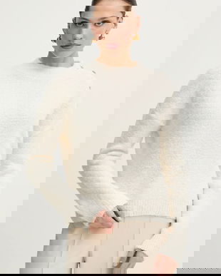 Morgan pulover din amestec de lână MBULLE culoarea bordo, MBULLE