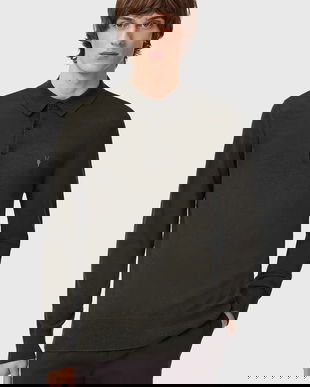 AllSaints pulover de lână MODE MERINO culoarea negru, light, M085KB