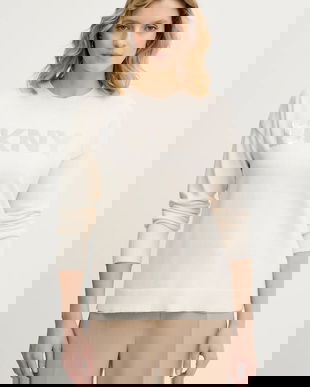 Dkny pulover culoarea bej, light, DJ4R0407