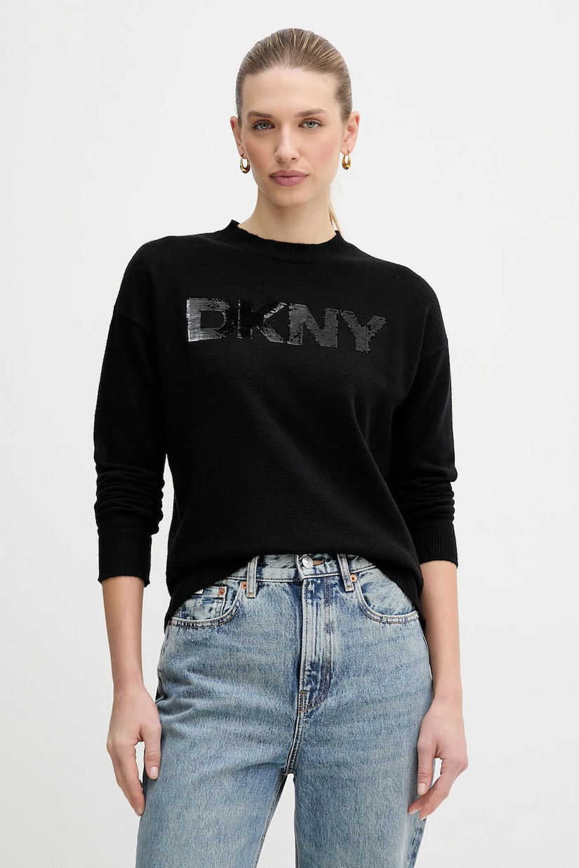 Dkny pulover culoarea bej, light, DJ4R0407