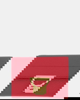 Coccinelle portofel de piele culoarea roșu, E2 MD5 11 F0 01