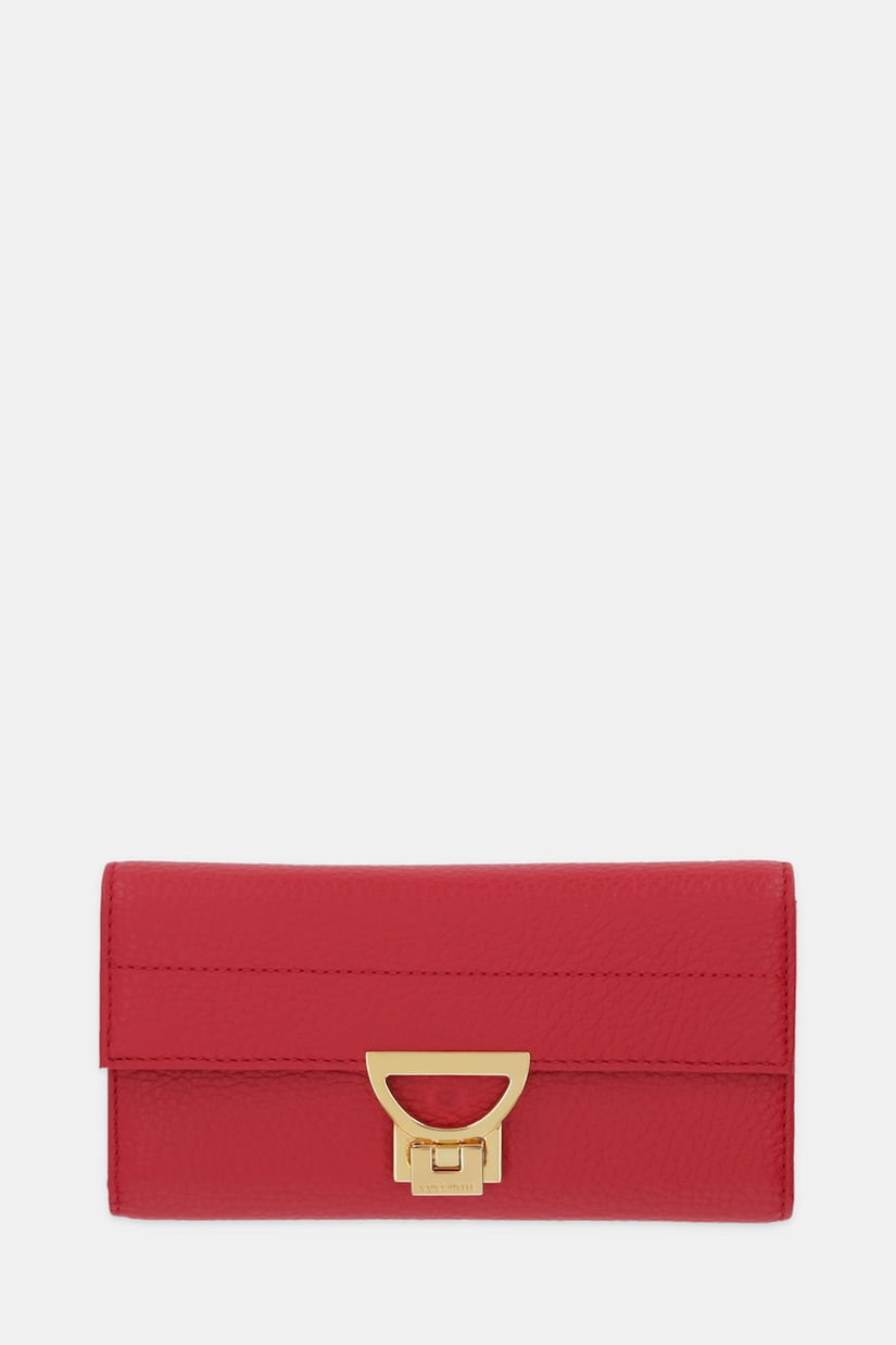 Coccinelle portofel de piele culoarea negru