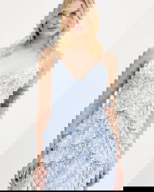 Hollister Co. rochie culoarea alb, mini, evazați, KI359-5239