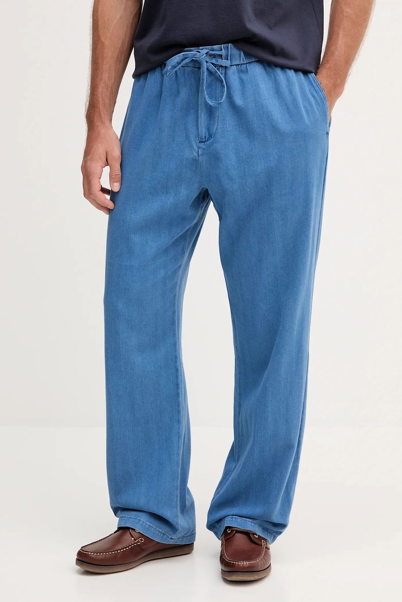 Frescobol Carioca pantaloni de bumbac culoarea violet, drept, 2606.855