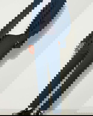 Paul Smith pantaloni de lana culoarea verde, cu fason chinos, M1R-921T-G00001