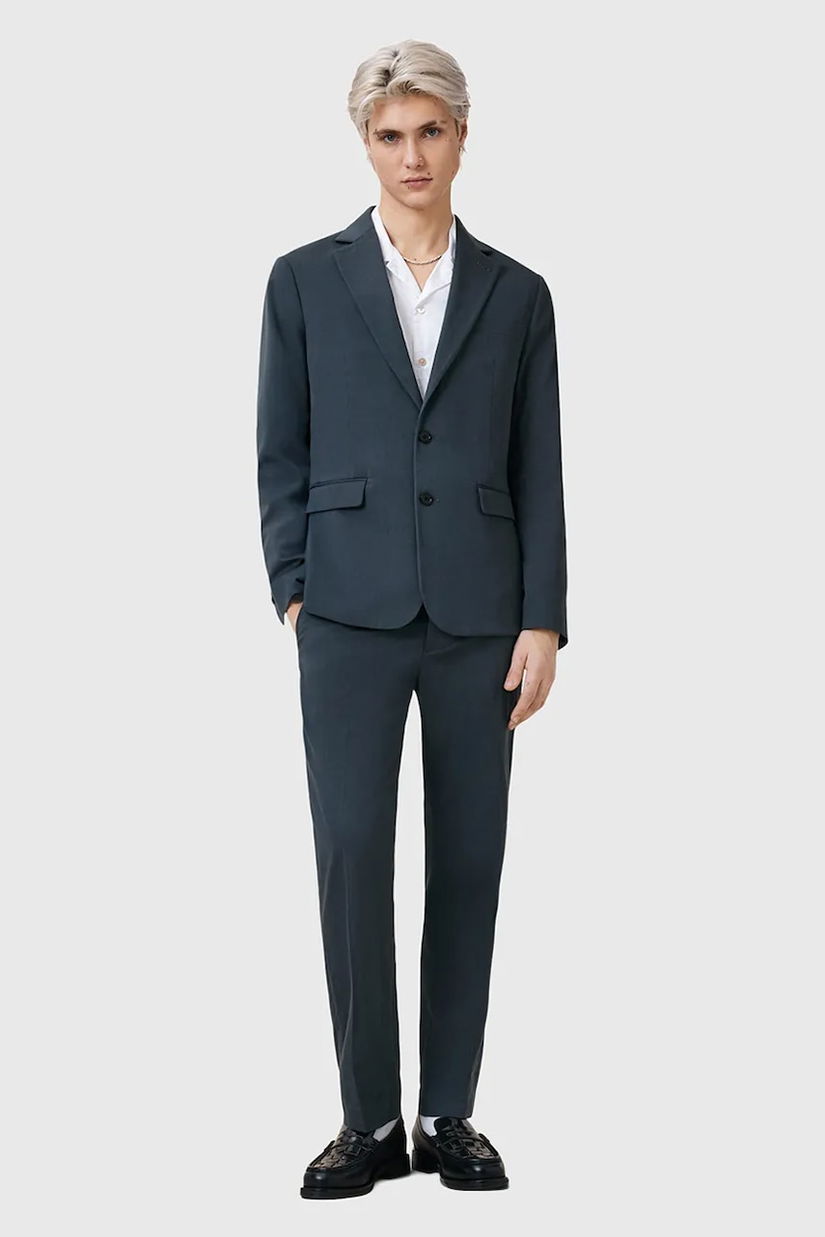 AllSaints pantaloni BAY culoarea negru, mulată, M018QC