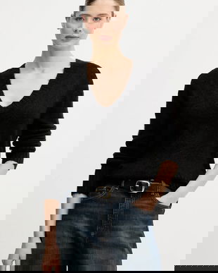 United Colors of Benetton pulover din amestec de mohair culoarea negru, 1VAAD10EX