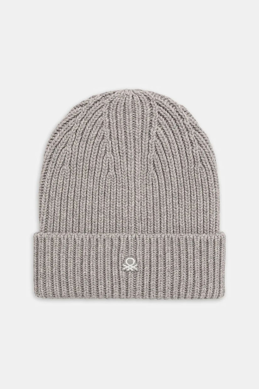 United Colors of Benetton pălărie din amestec de lână culoarea gri, 12PAUA00X