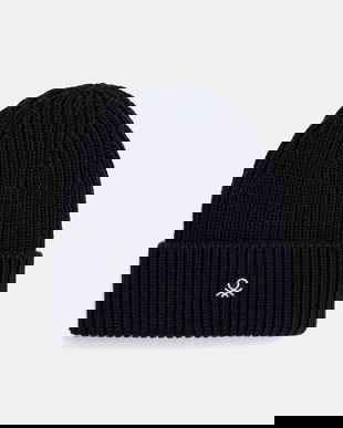 United Colors of Benetton pălărie din amestec de lână culoarea bleumarin, 12PAUA00X