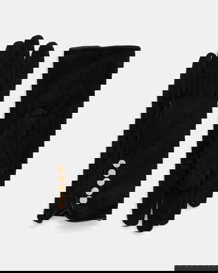 Morgan mănuși culoarea negru, 5GABOU