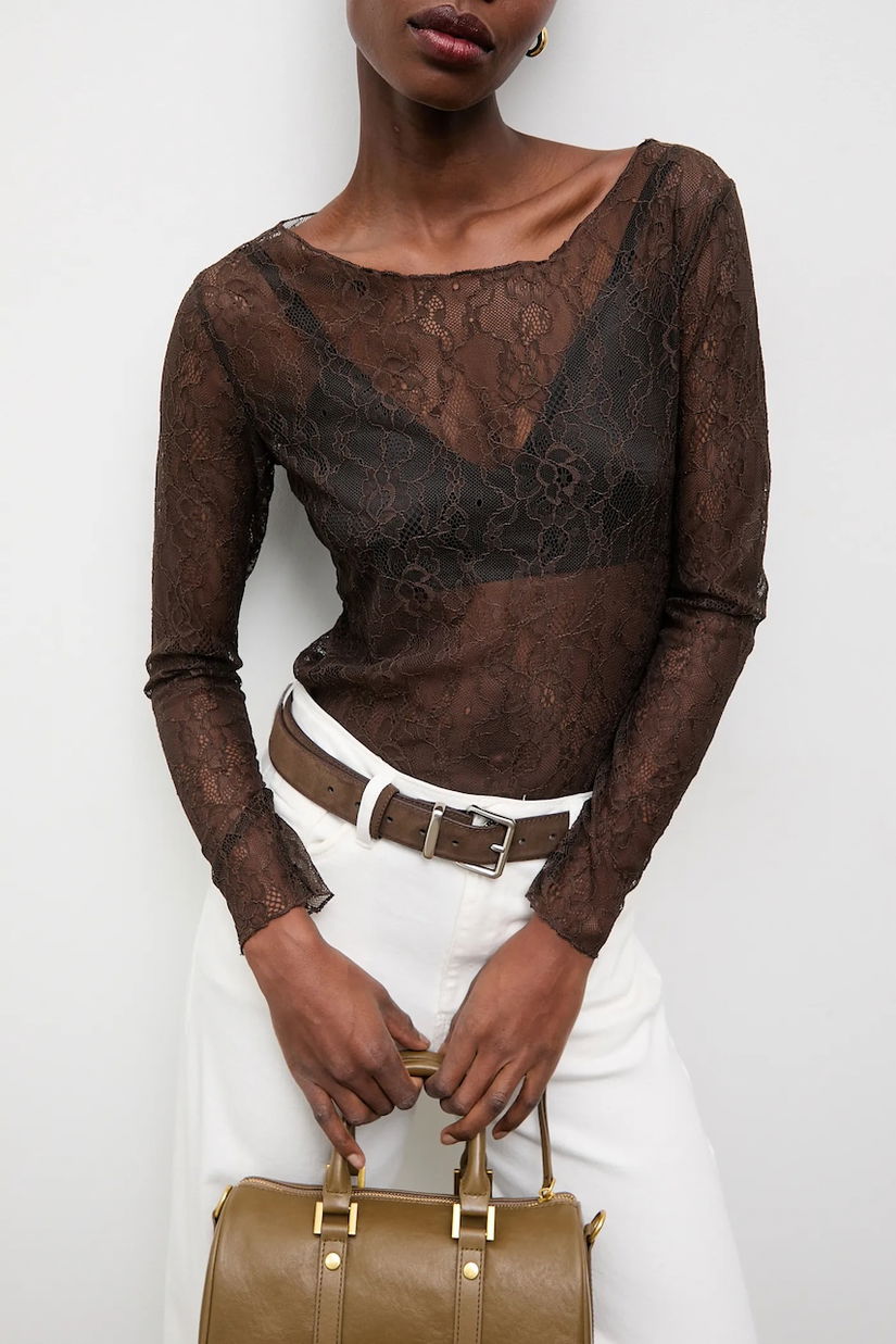 Answear.LAB bluza culoarea maro