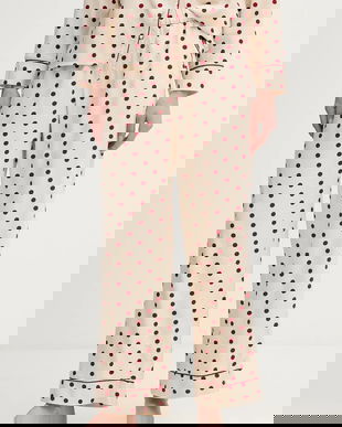 Abercrombie & Fitch pantaloni de pijama culoarea bej, KI146-5134-606