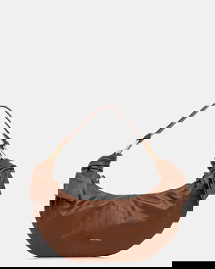 Coccinelle poșetă de piele FUROSHIKI culoarea maro, E1 U1A 13 02 01