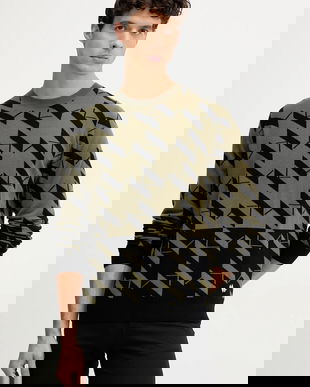 Karl Lagerfeld pulover din amestec de lână culoarea negru, 554305.655022