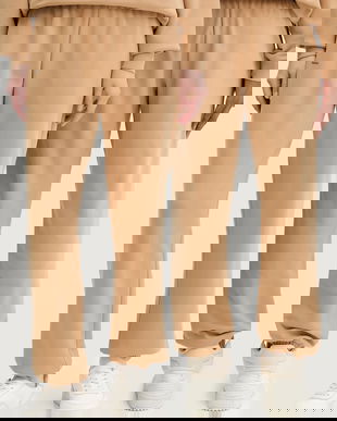 Pangaia pantaloni de trening din bumbac culoarea negru, uni, 10000295